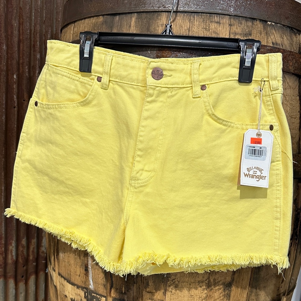 Wrangler Women's Bright Yellow Jean Shorts